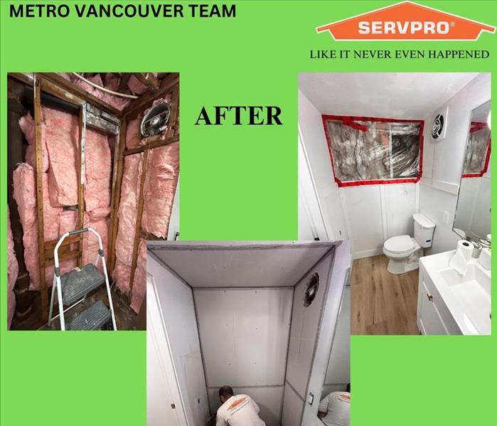 Restored home after water damage restoration by Servpro of North Vancouver, showcasing a clean, dry, & fully repaired living